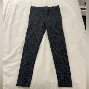 LOFT Charcoal Cheetah Print Skirt